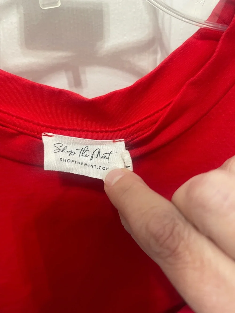 Short Red Ruffle-Sleeve Mini Dress - Picture 3 of 10